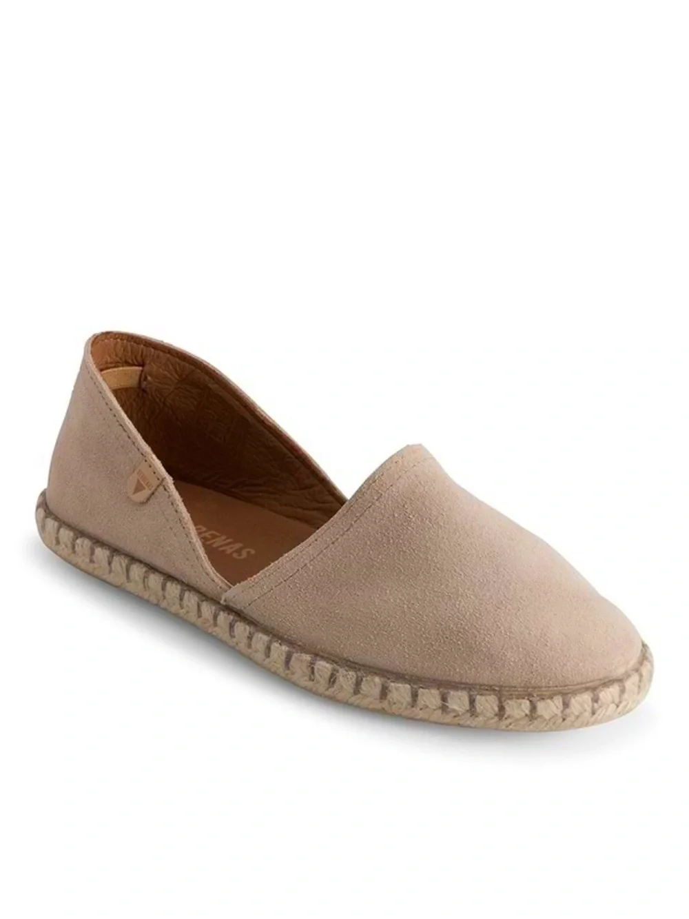 Verbenas Carmen Sand Suede Slip On Espadrille Flats Size 40 US 9